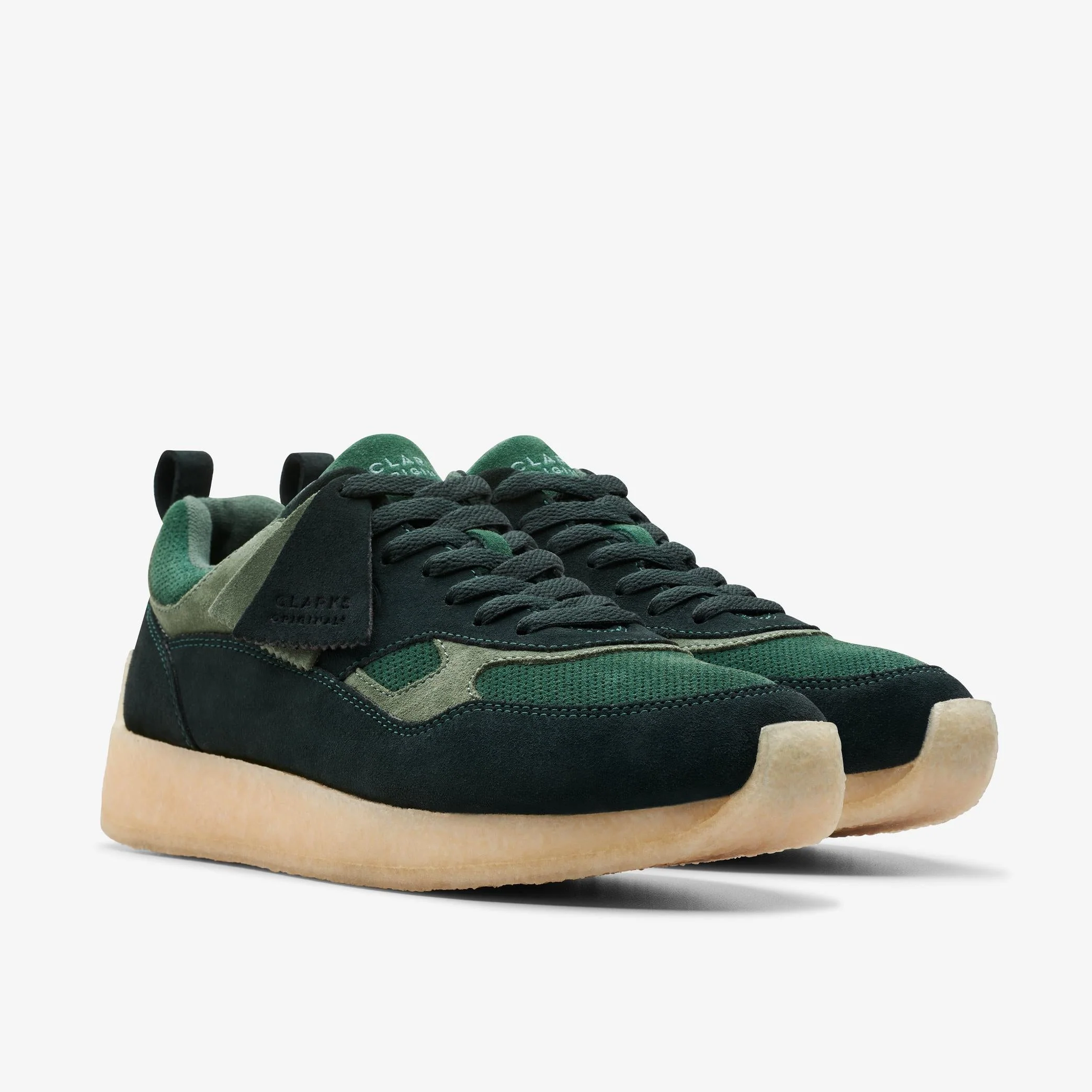 Clarks Originals Lockhill Men's Dark Green Combi Suede 26173374 - Image 4
