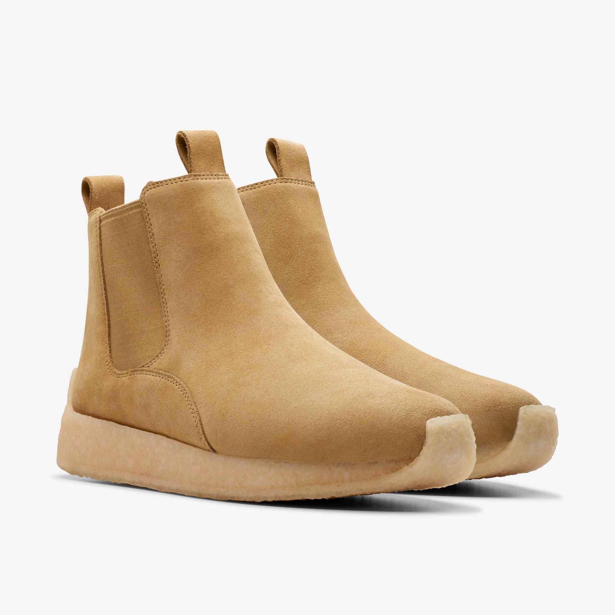 Clarks Originals Radlett Men's Dark Sand Suede Chelsea Boots 26173377 - Image 4