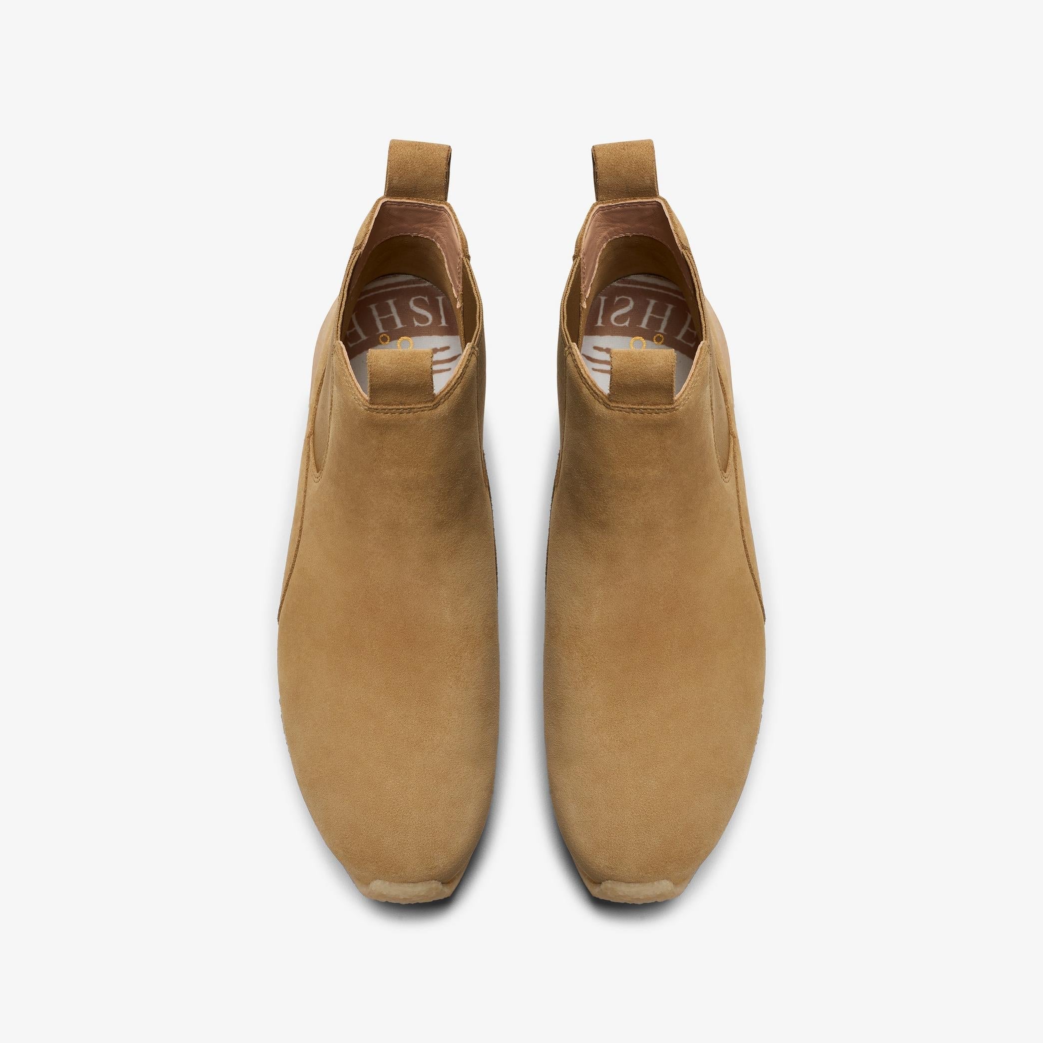 Clarks Originals Radlett Men's Dark Sand Suede Chelsea Boots 26173377 - Image 6