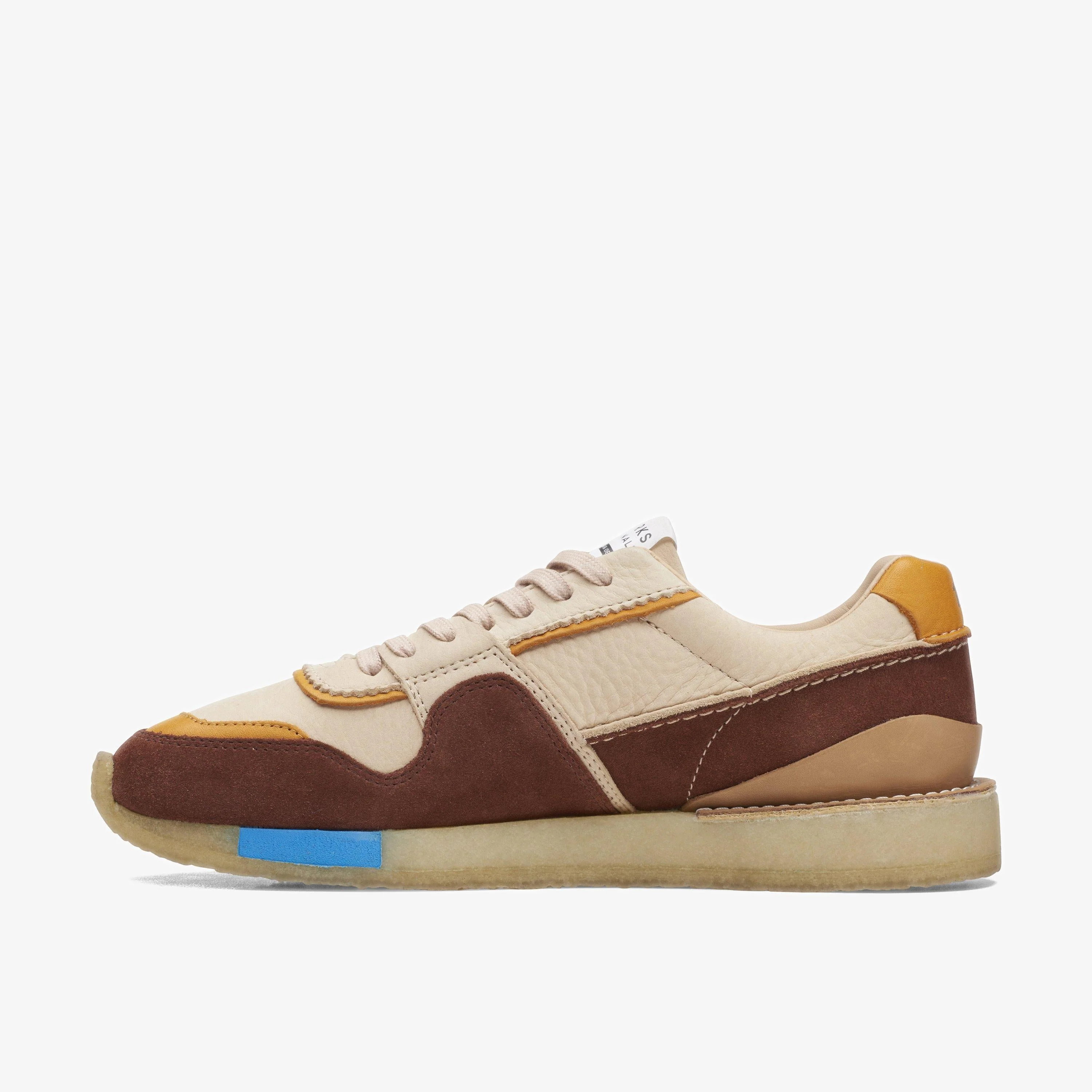 Clarks Originals Tor Run Men's Tan Combi Suede Sneakers 26167871 - Image 3
