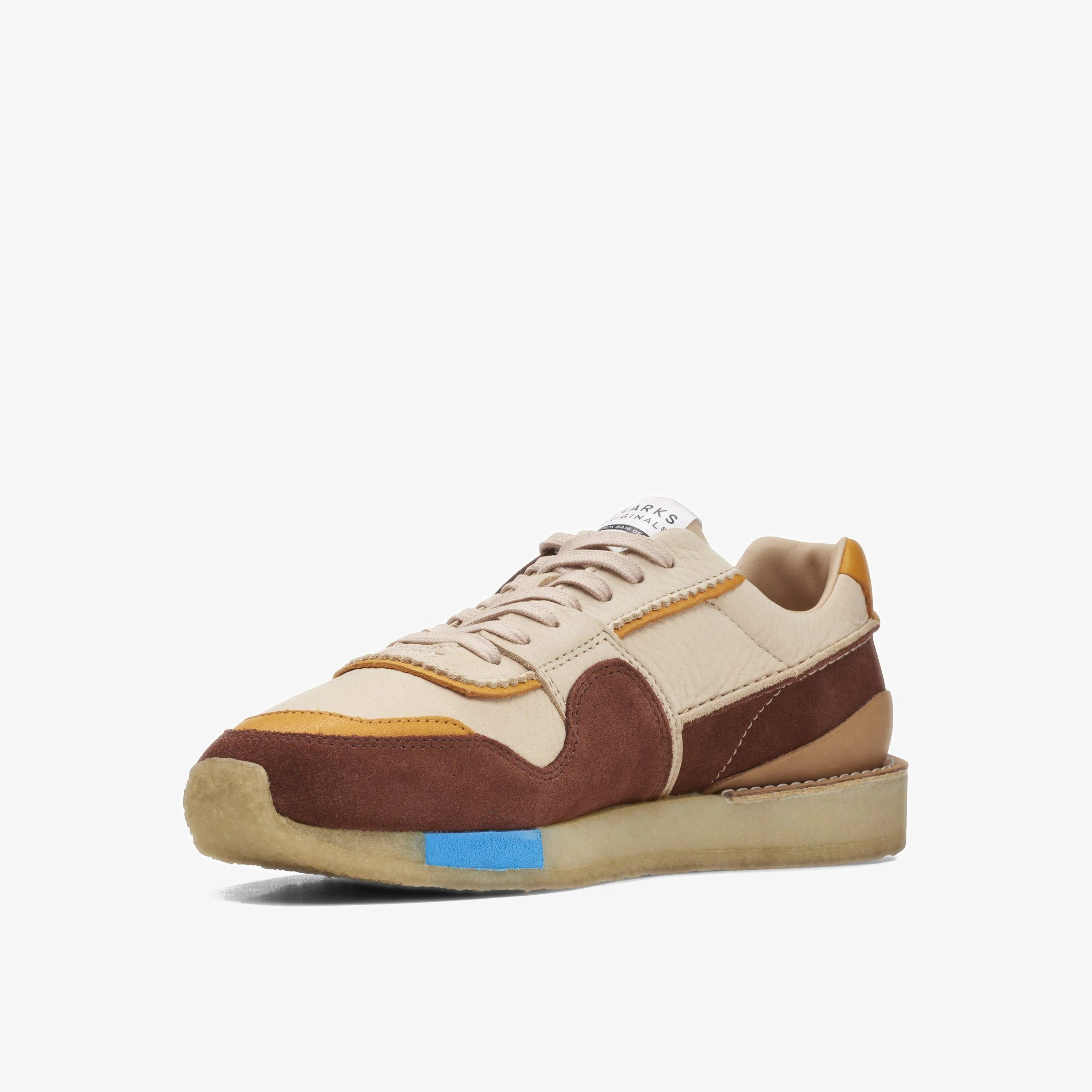 Clarks Originals Tor Run Men's Tan Combi Suede Sneakers 26167871 - Image 4
