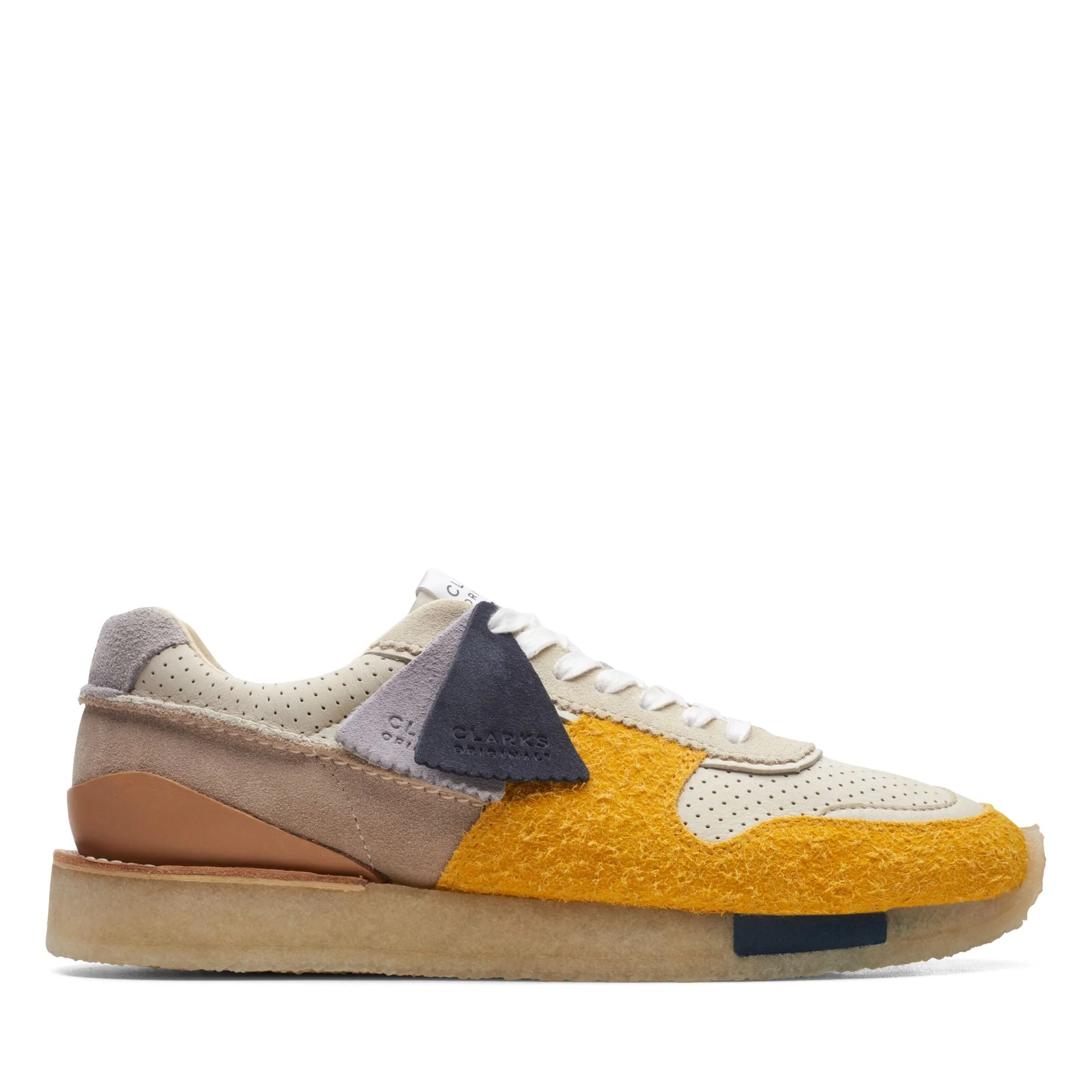 Clarks Originals Tor Run Men's Yellow Combi Suede Sneakers 26165542