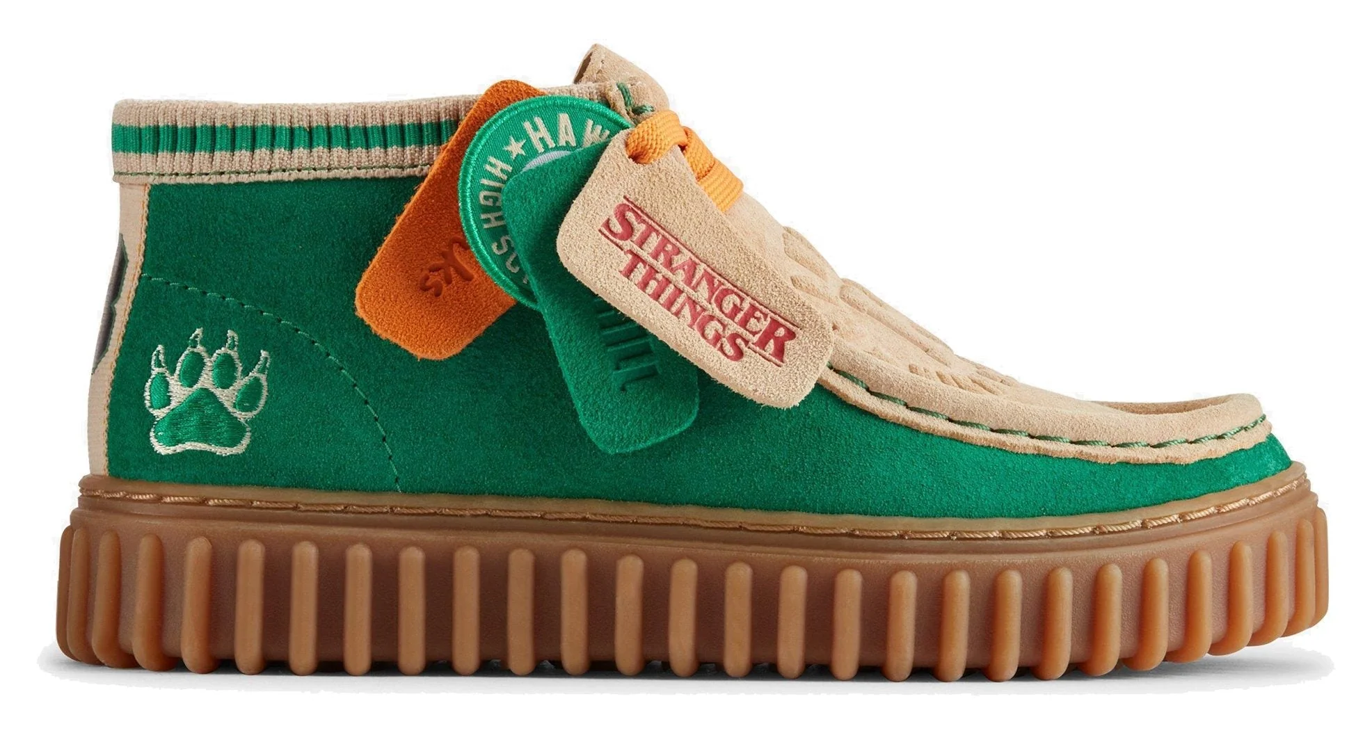 Clarks Originals Torhill HI Stranger Things Limited Edition Men's Green Combi Suede 26181026