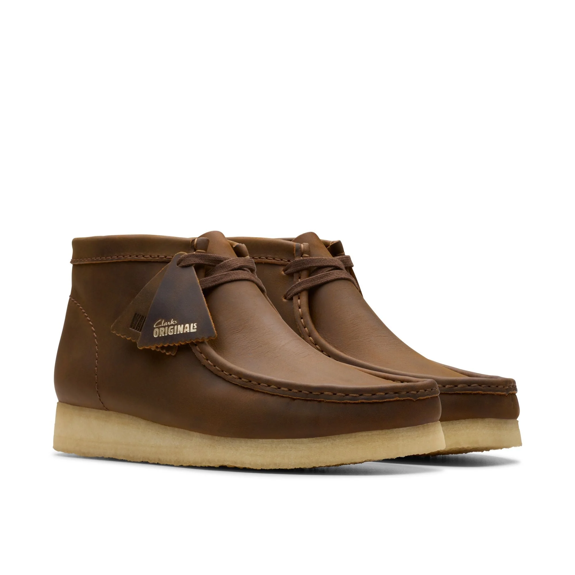 Clarks Originals Wallabee Boot Men’s – Beeswax Leather Crepe Sole Classic 26155513 - Image 4