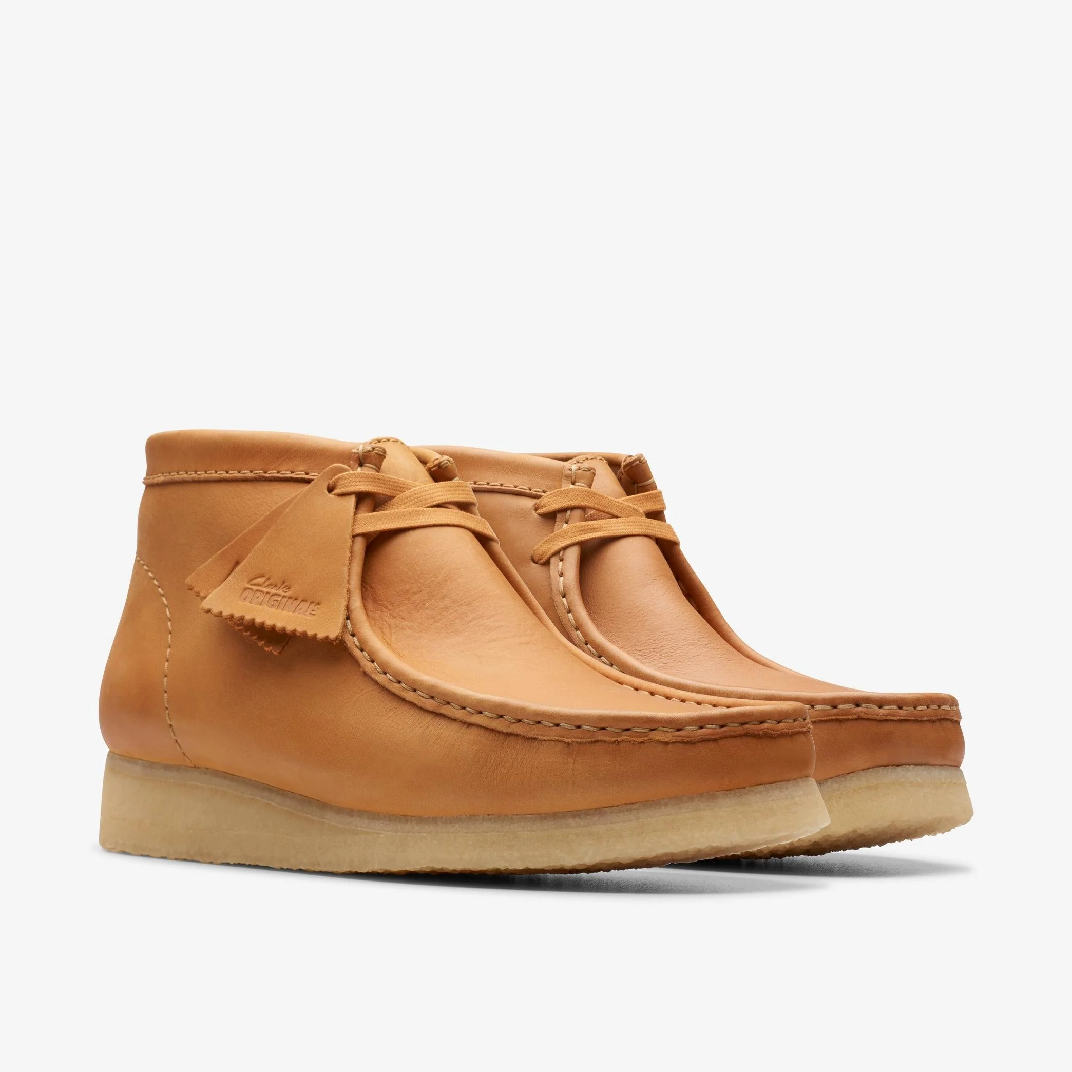 Clarks Originals Wallabee Boot Men's Tan Caramel Leather 26176627 - Image 4