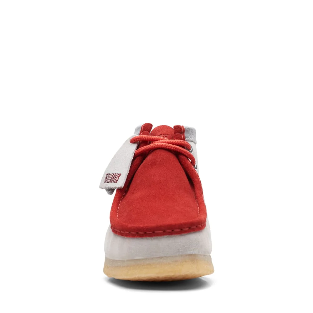 Clarks Originals Wallabee Boot VCY Men’s Shoes – Red and Gray Suede – Style 26165076 – Bold Heritage Icon in - Image 3