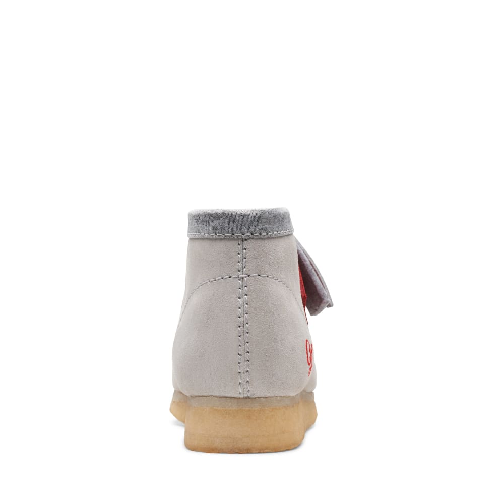 Clarks Originals Wallabee Boot VCY Men’s Shoes – Red and Gray Suede – Style 26165076 – Bold Heritage Icon in - Image 6