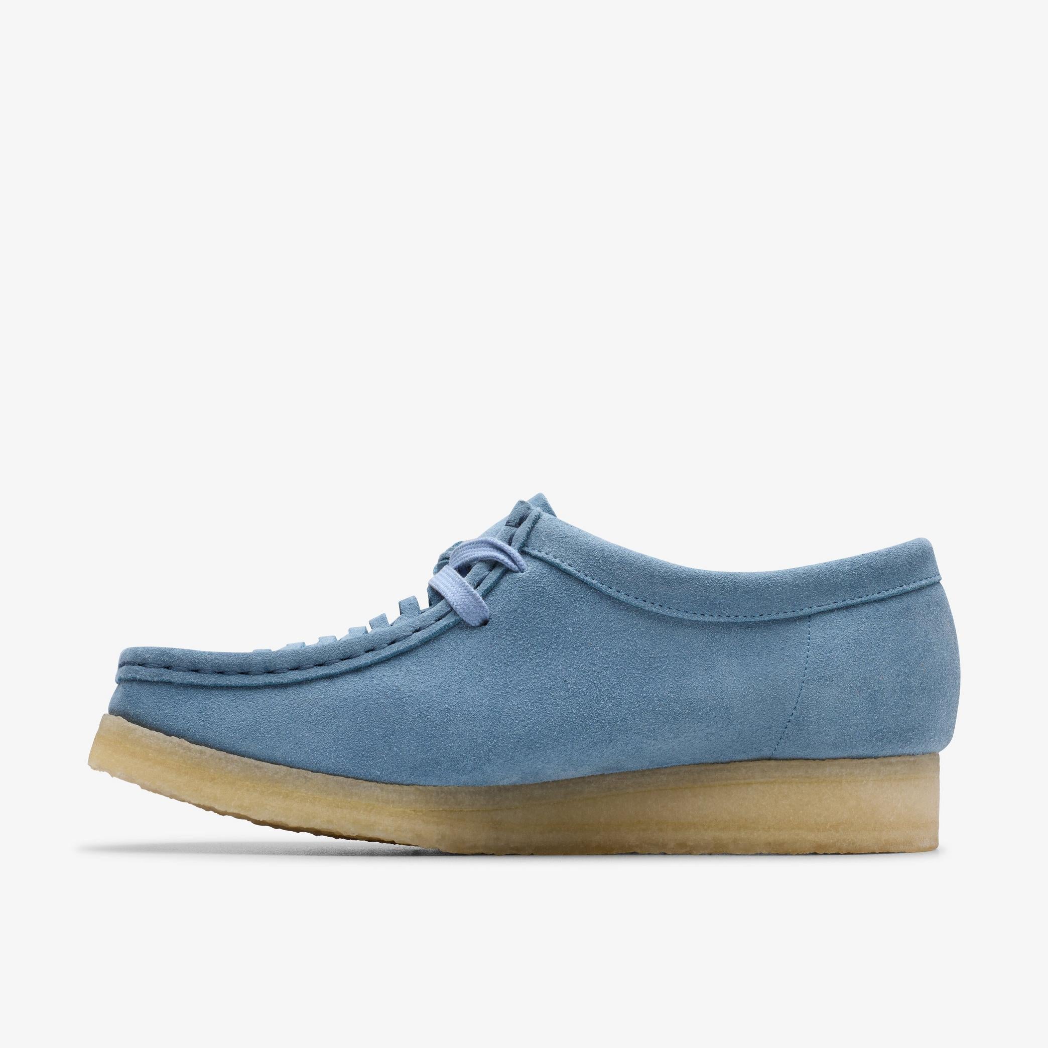 Clarks Originals Weave Women's Powder Blue Suede 26180614 - Image 2