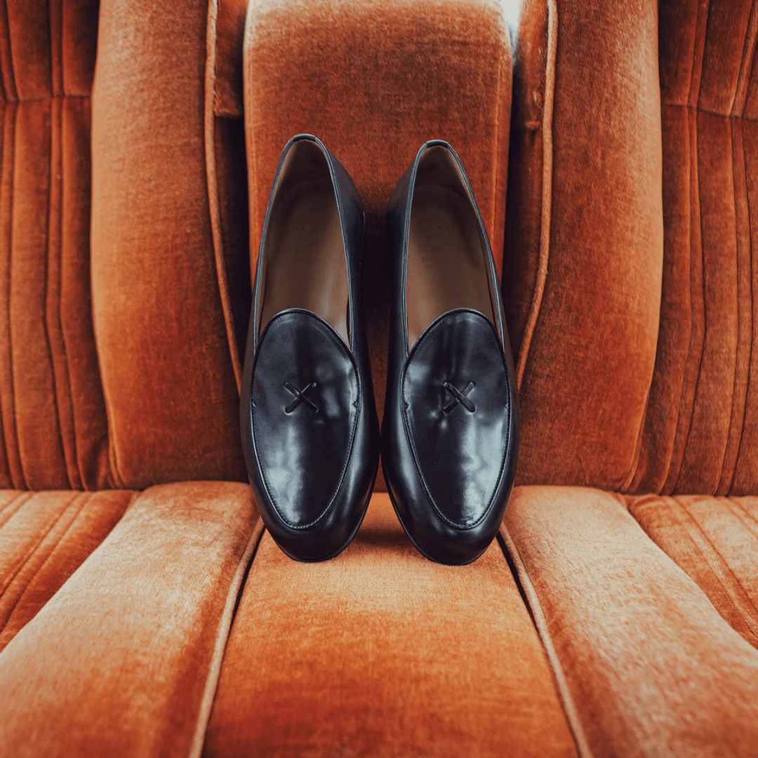 Del Toro Shoes Men's Black Leather Milano Loafer - Image 12
