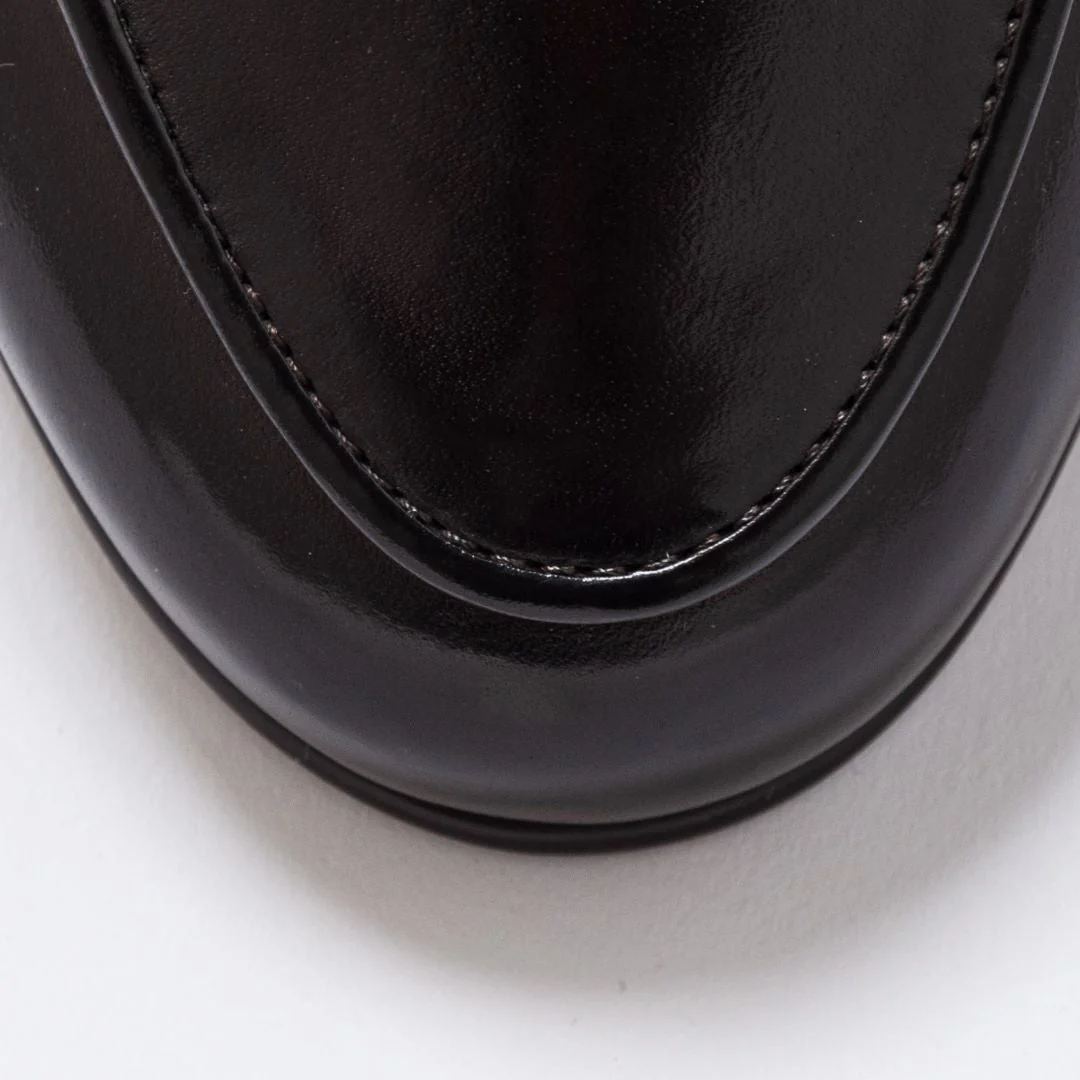 Del Toro Shoes Men's Black Leather Milano Loafer - Image 7