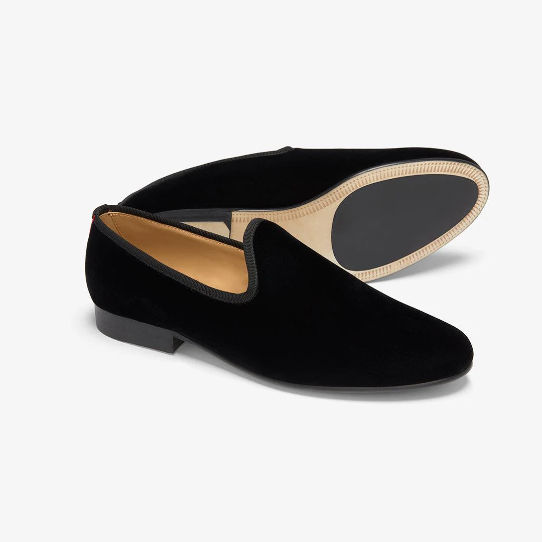 Del Toro Shoes Men's Black Velvet Slipper II - Image 12