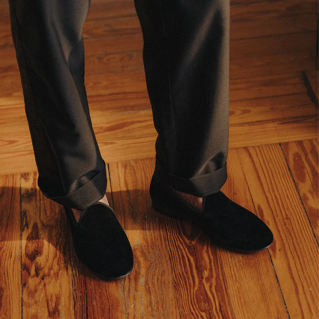 Del Toro Shoes Men's Black Velvet Slipper II - Image 4
