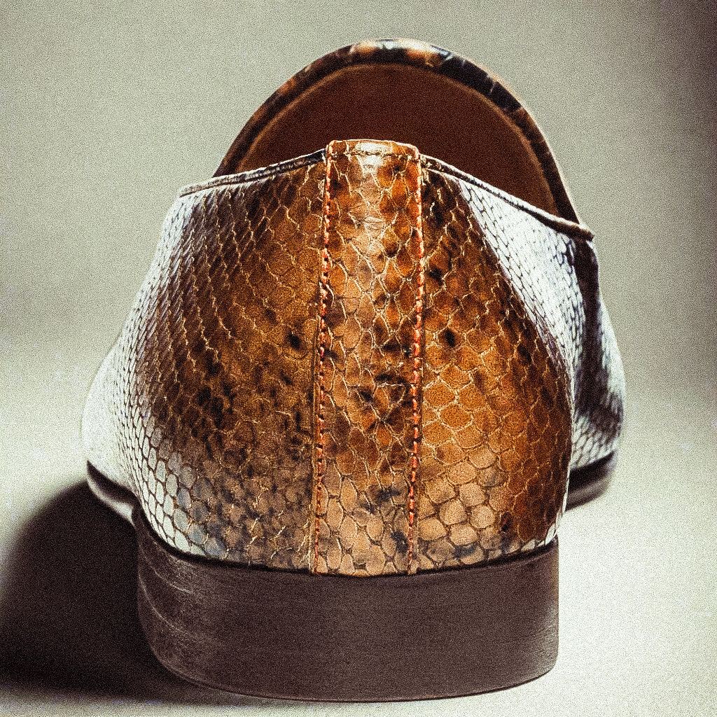 Del Toro Shoes Men's Brown Snakeskin Milano Loafer - Image 5