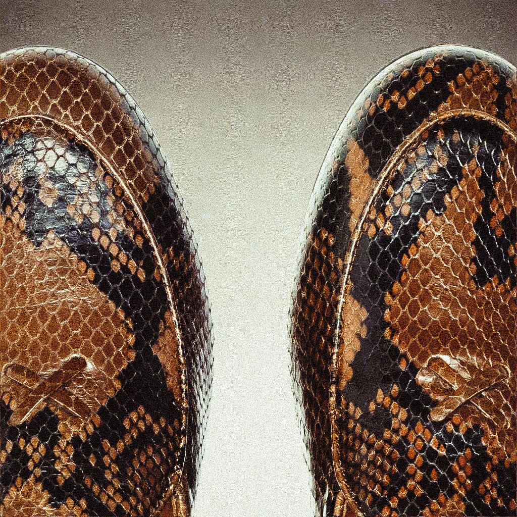 Del Toro Shoes Men's Brown Snakeskin Milano Loafer - Image 8