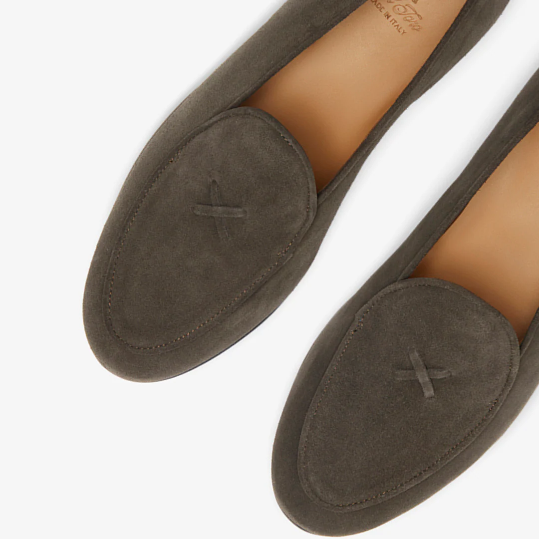 Del Toro Shoes Men's Chocolate Suede Milano Loafer - Image 7