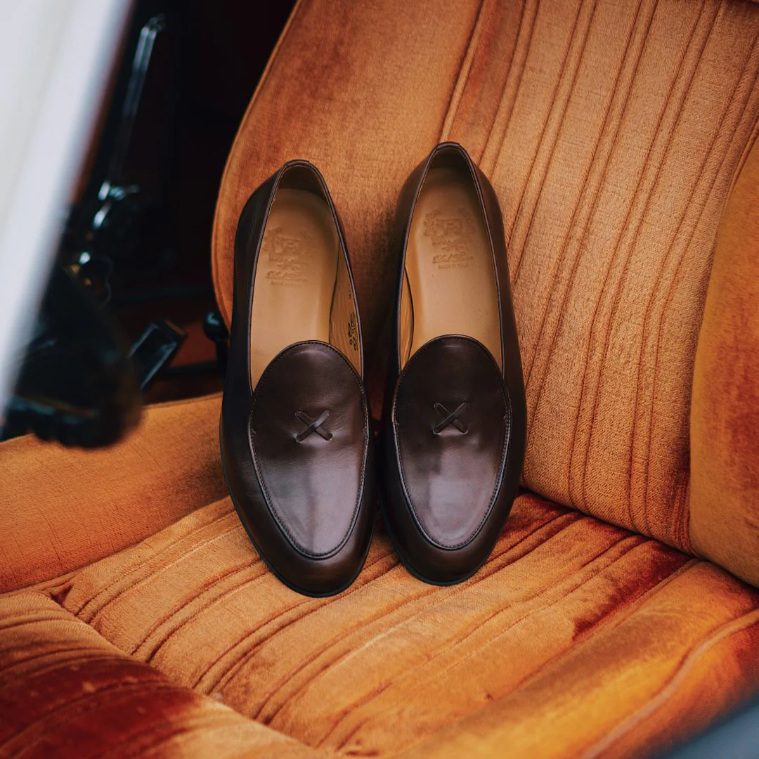 Del Toro Shoes Men's Dark Brown Leather Milano Loafer - Image 11