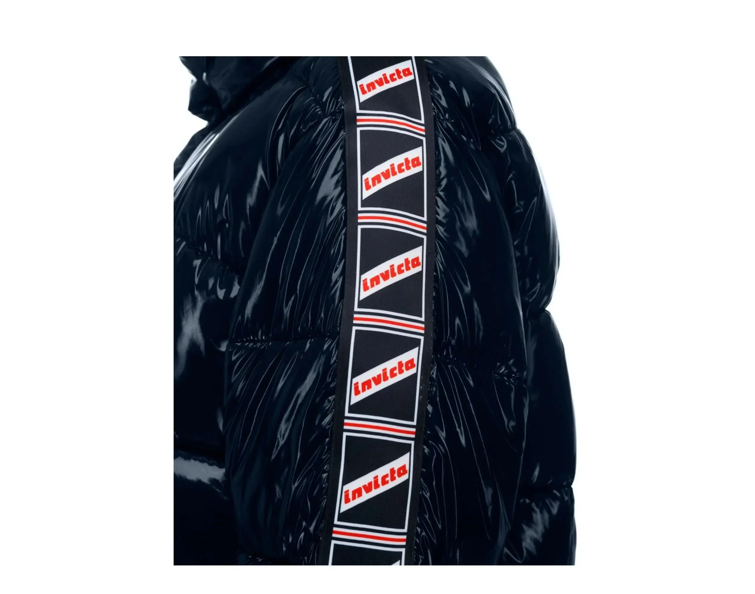 Invicta Lisa Long Glossy Coat Puffer Mid Thigh Women's - Image 3