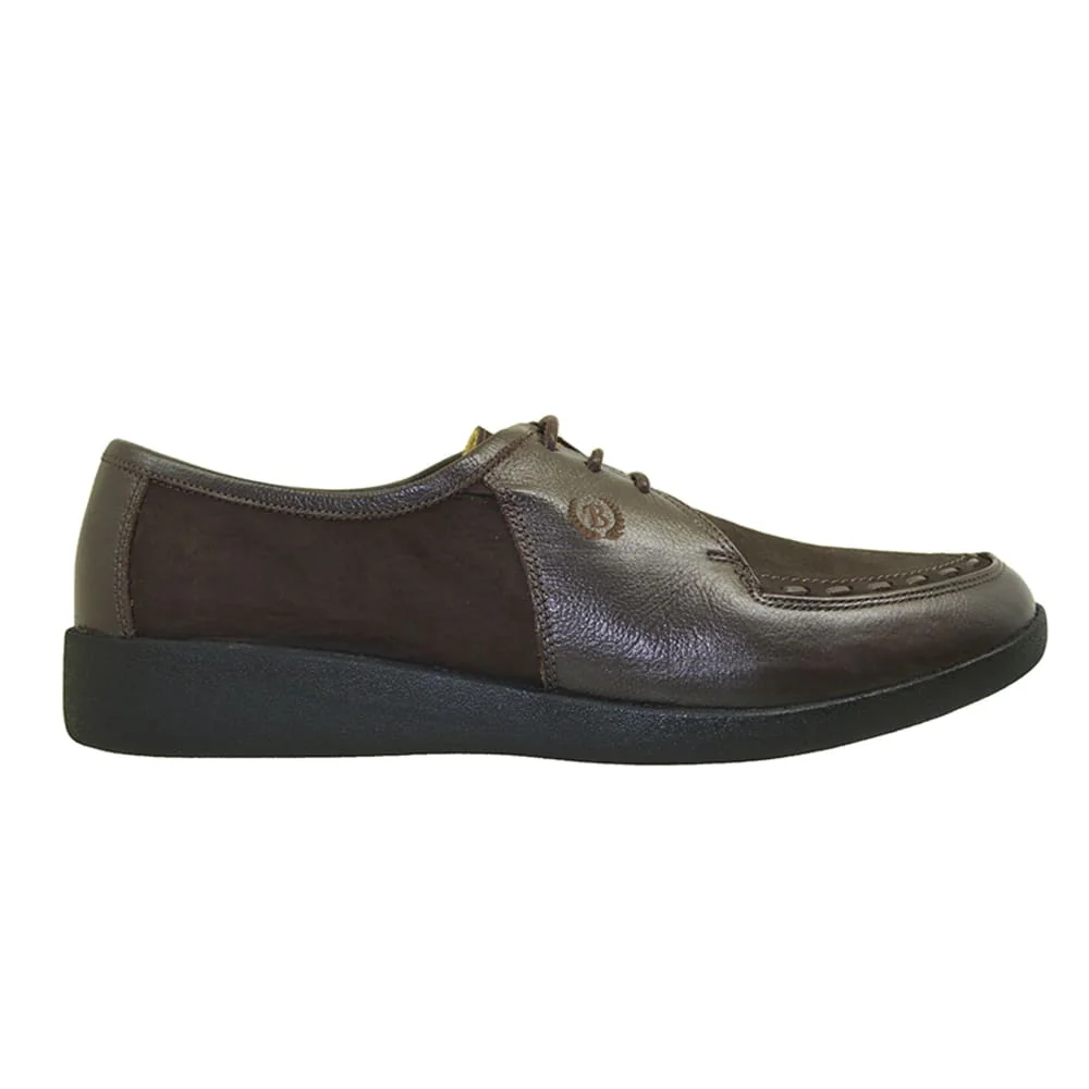 Johnny Famous Bally Style Delancey Men’s Low Tops – Brown Leather – Vintage 80s Vibe