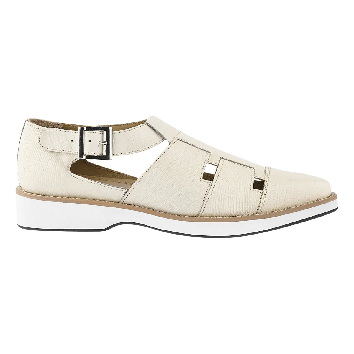 Liberty Zeno Adam Mens Fisherman Lizard Print Genuine Leather Buckle Closure Sandals - Image 18