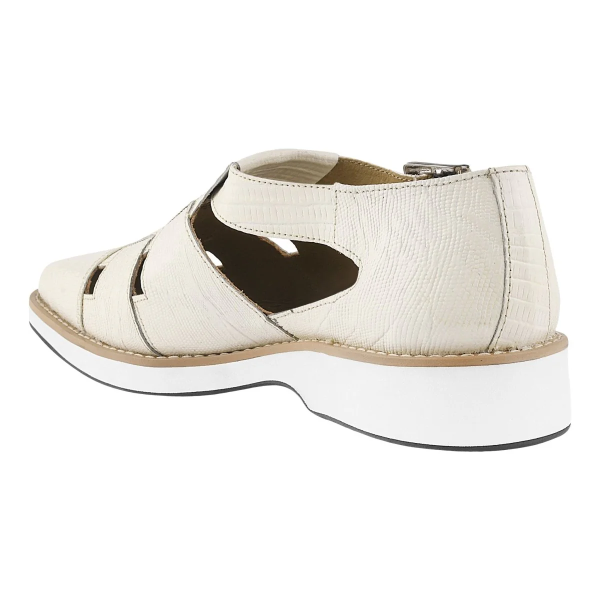 Liberty Zeno Adam Mens Fisherman Lizard Print Genuine Leather Buckle Closure Sandals - Image 19