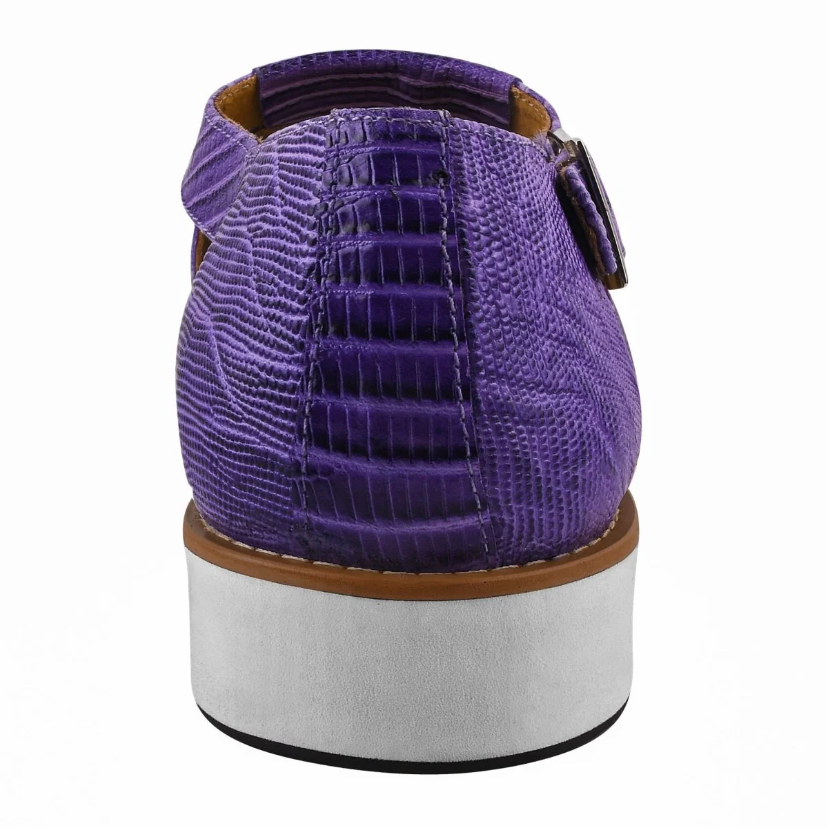 Liberty Zeno Adam Mens Fisherman Lizard Print Genuine Leather Buckle Closure Sandals - Image 6