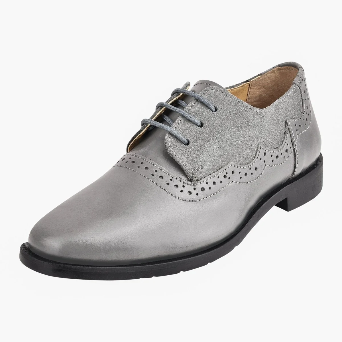 Liberty Zeno Amy Leather Suede Oxford Style Kids Dress Shoes - Image 15