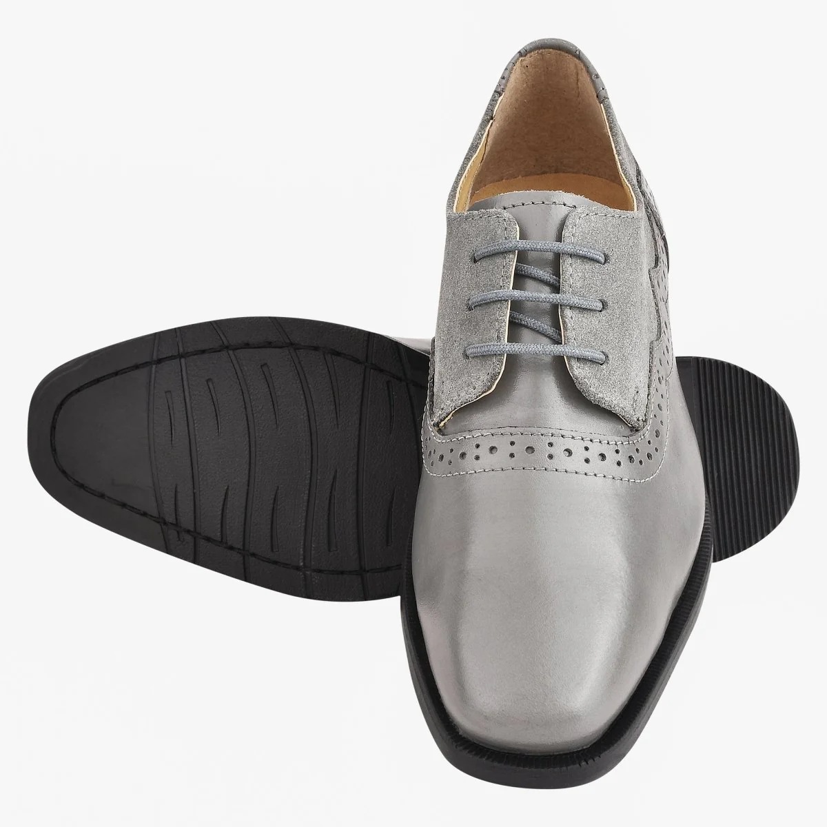 Liberty Zeno Amy Leather Suede Oxford Style Kids Dress Shoes - Image 16