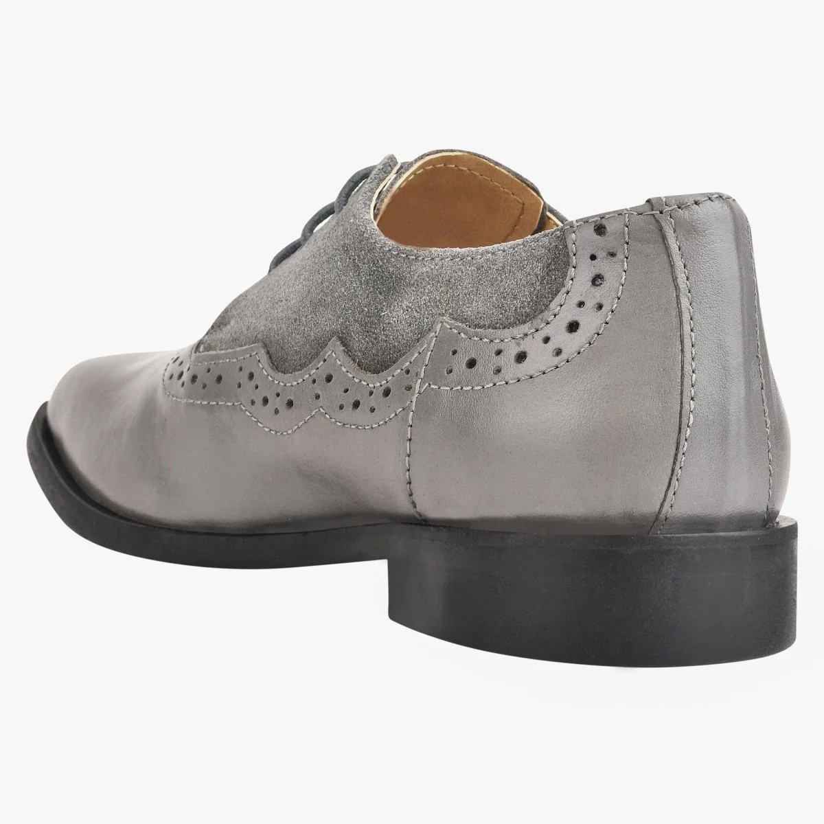 Liberty Zeno Amy Leather Suede Oxford Style Kids Dress Shoes - Image 17
