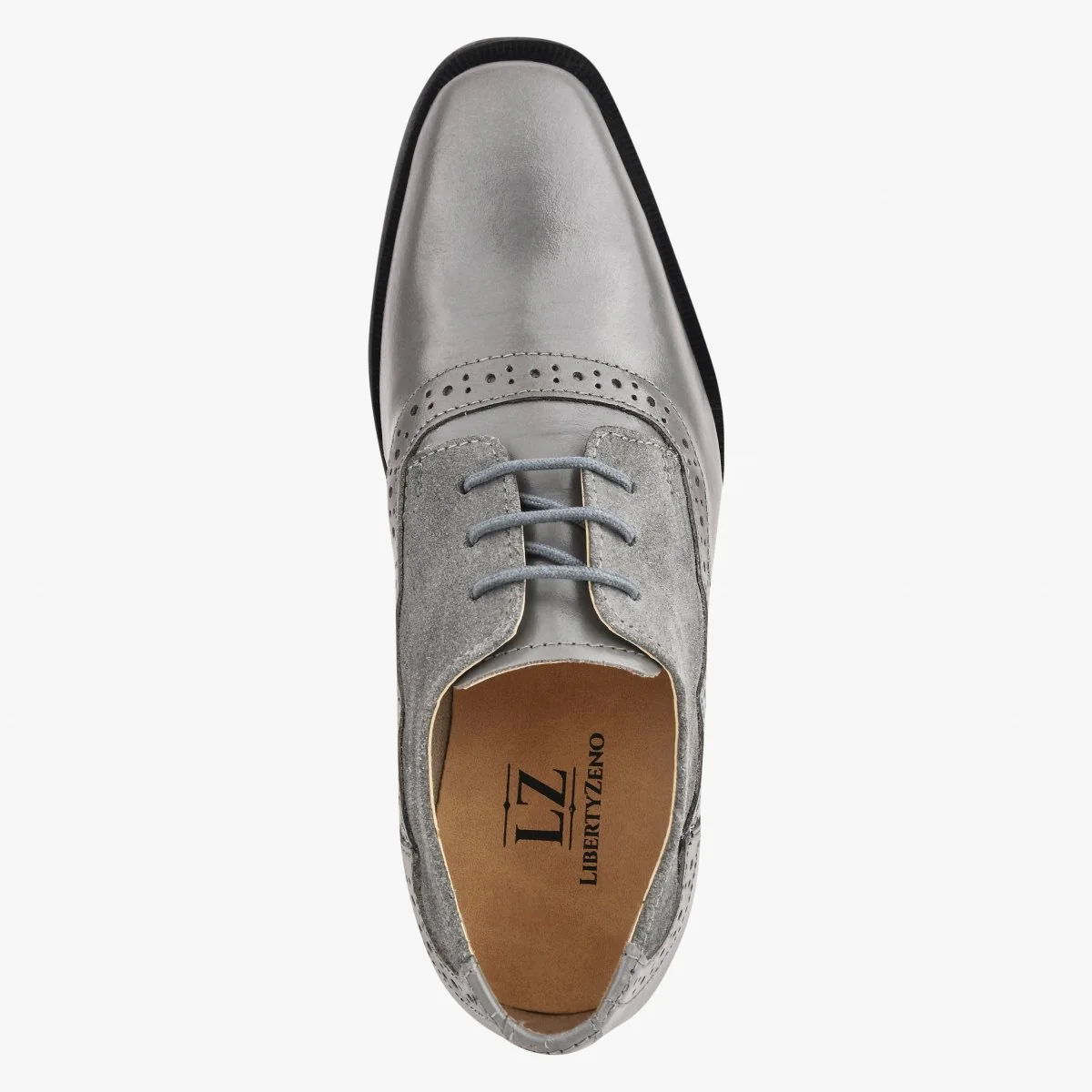 Liberty Zeno Amy Leather Suede Oxford Style Kids Dress Shoes - Image 18