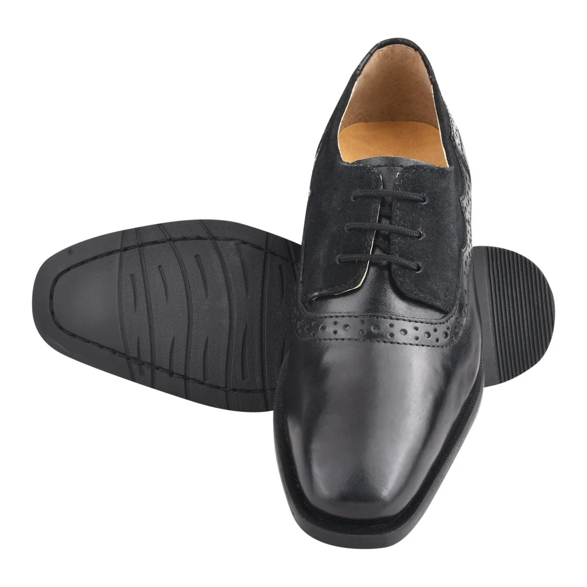 Liberty Zeno Amy Leather Suede Oxford Style Kids Dress Shoes - Image 2