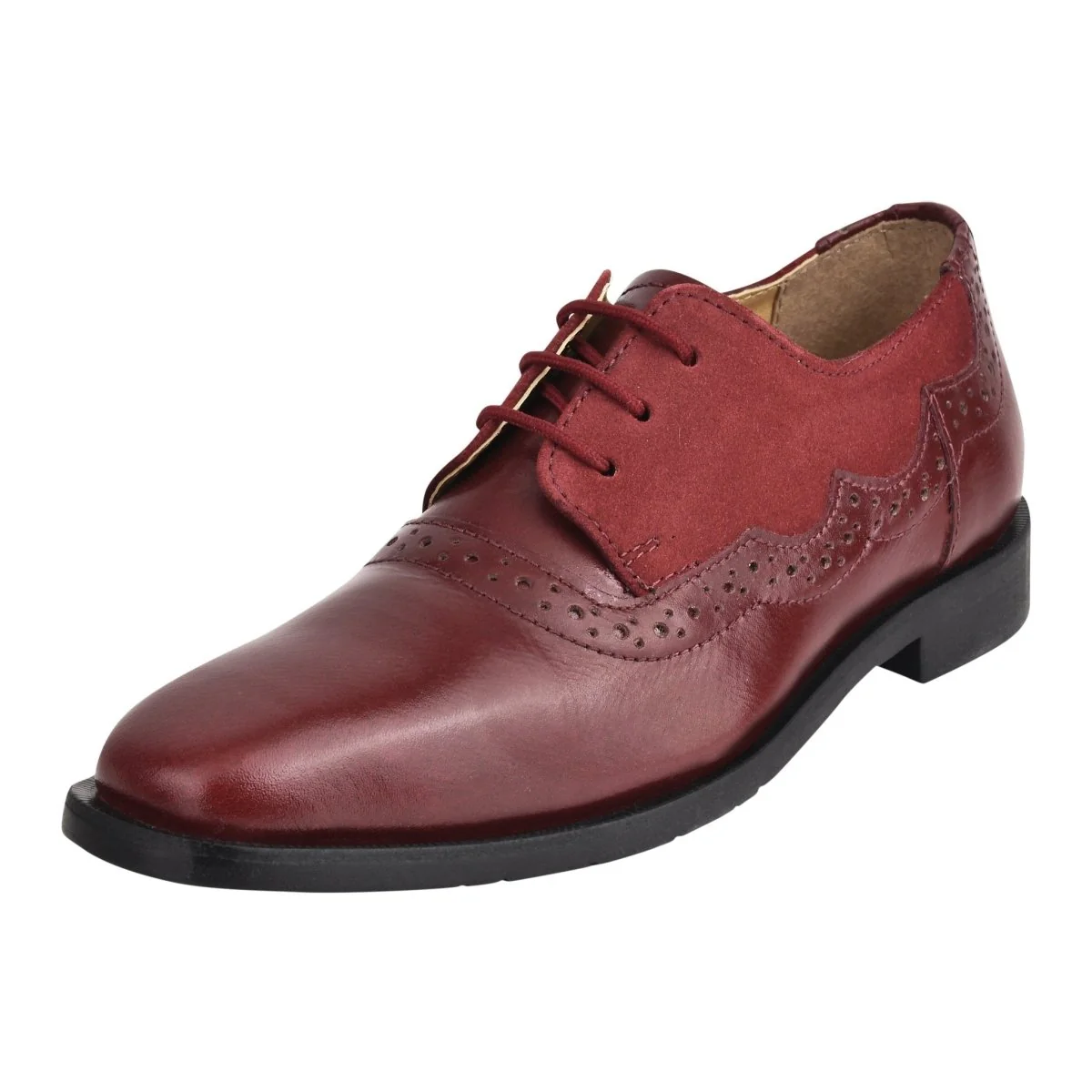 Liberty Zeno Amy Leather Suede Oxford Style Kids Dress Shoes - Image 8