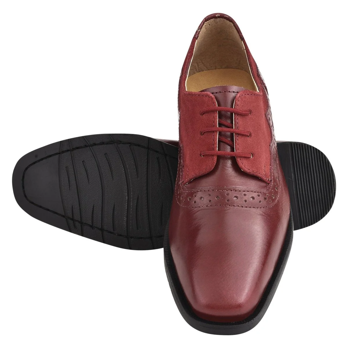 Liberty Zeno Amy Leather Suede Oxford Style Kids Dress Shoes - Image 9