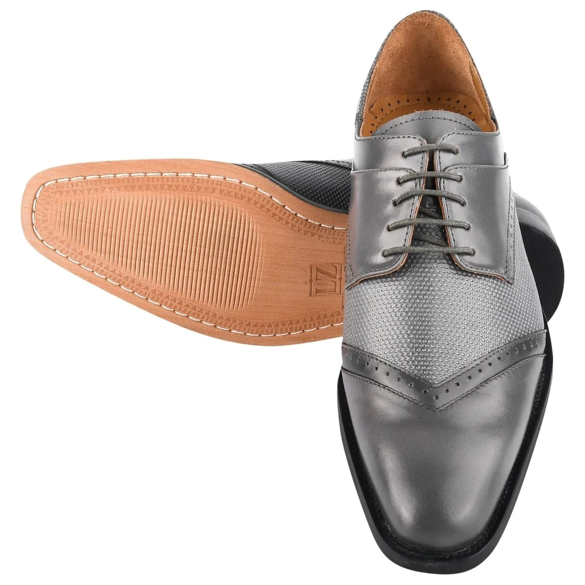 Liberty Zeno Anthony Genuine Leather Oxford Style Tread Design Dress Shoes - Image 13