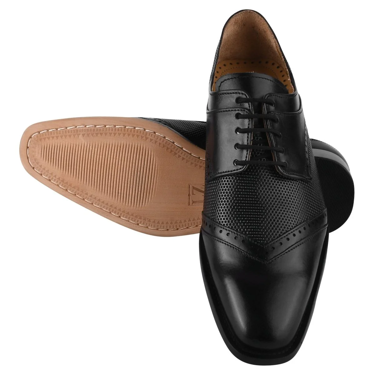 Liberty Zeno Anthony Genuine Leather Oxford Style Tread Design Dress Shoes - Image 9