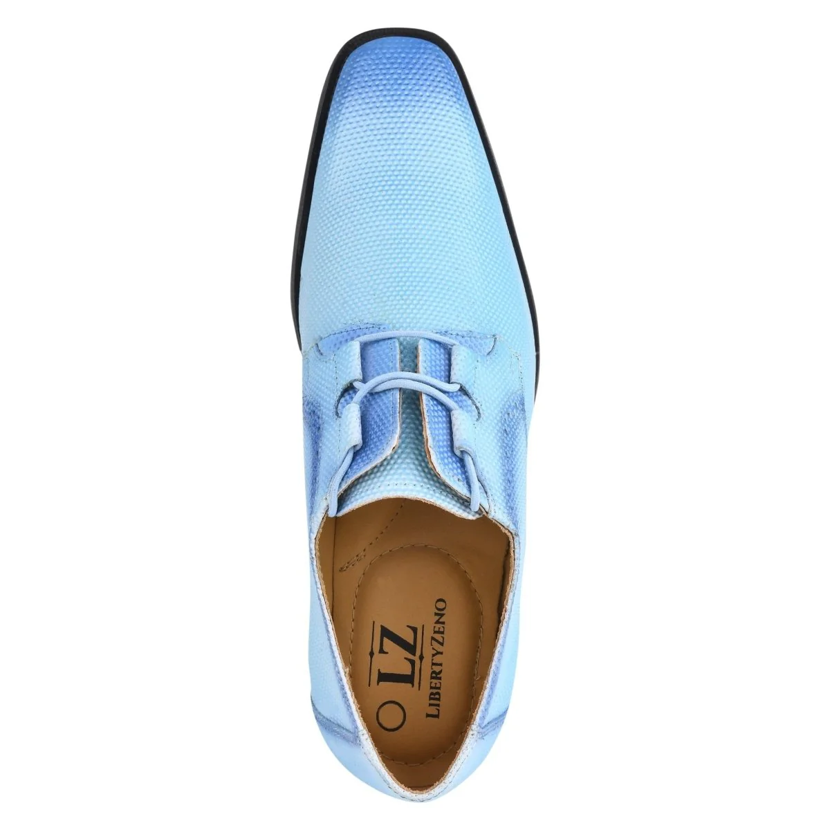Liberty Zeno Blacktown Genuine Leather Oxford Style Lace-Up Dress Shoes For Men - Image 14
