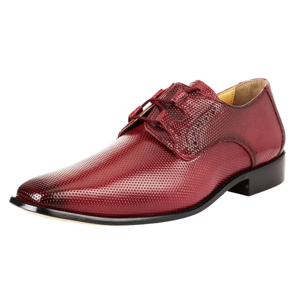 Liberty Zeno Blacktown Genuine Leather Oxford Style Lace-Up Dress Shoes For Men - Image 15