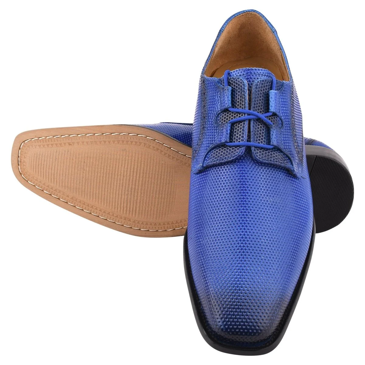 Liberty Zeno Blacktown Genuine Leather Oxford Style Lace-Up Dress Shoes For Men - Image 2