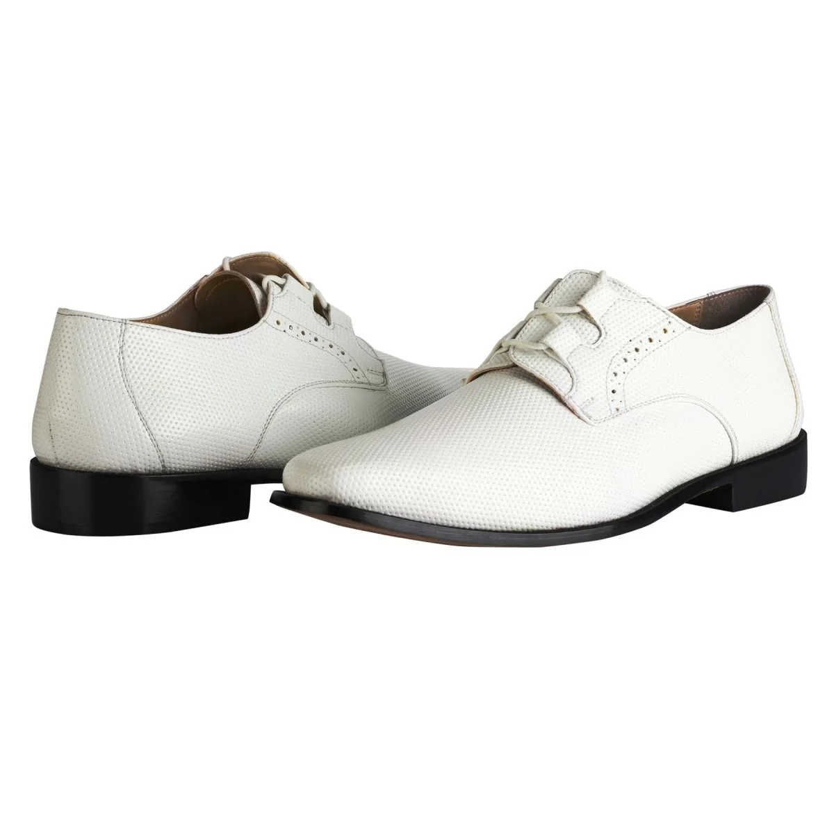 Liberty Zeno Blacktown Genuine Leather Oxford Style Lace-Up Dress Shoes For Men - Image 40