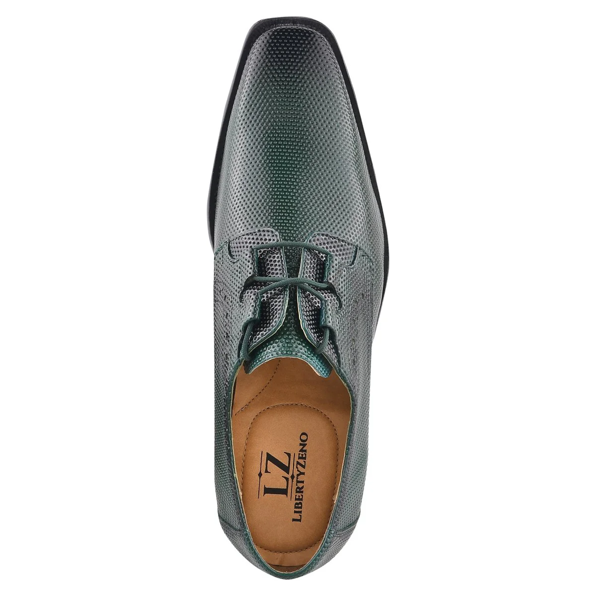 Liberty Zeno Blacktown Genuine Leather Oxford Style Lace-Up Dress Shoes For Men - Image 48