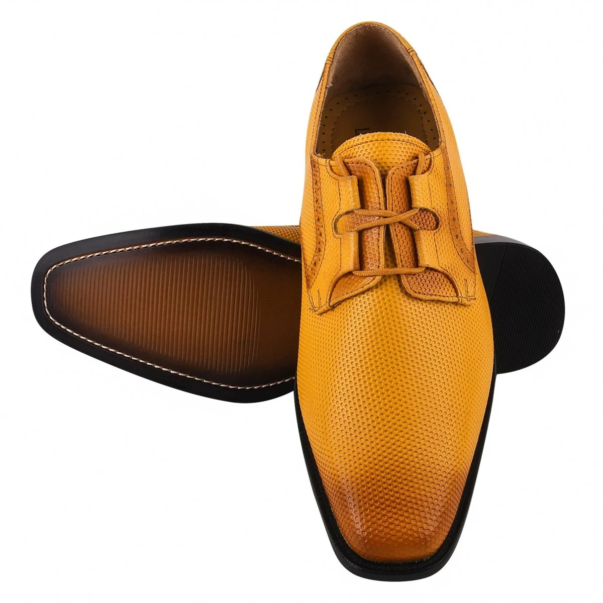 Liberty Zeno Blacktown Genuine Leather Oxford Style Lace-Up Dress Shoes For Men - Image 55
