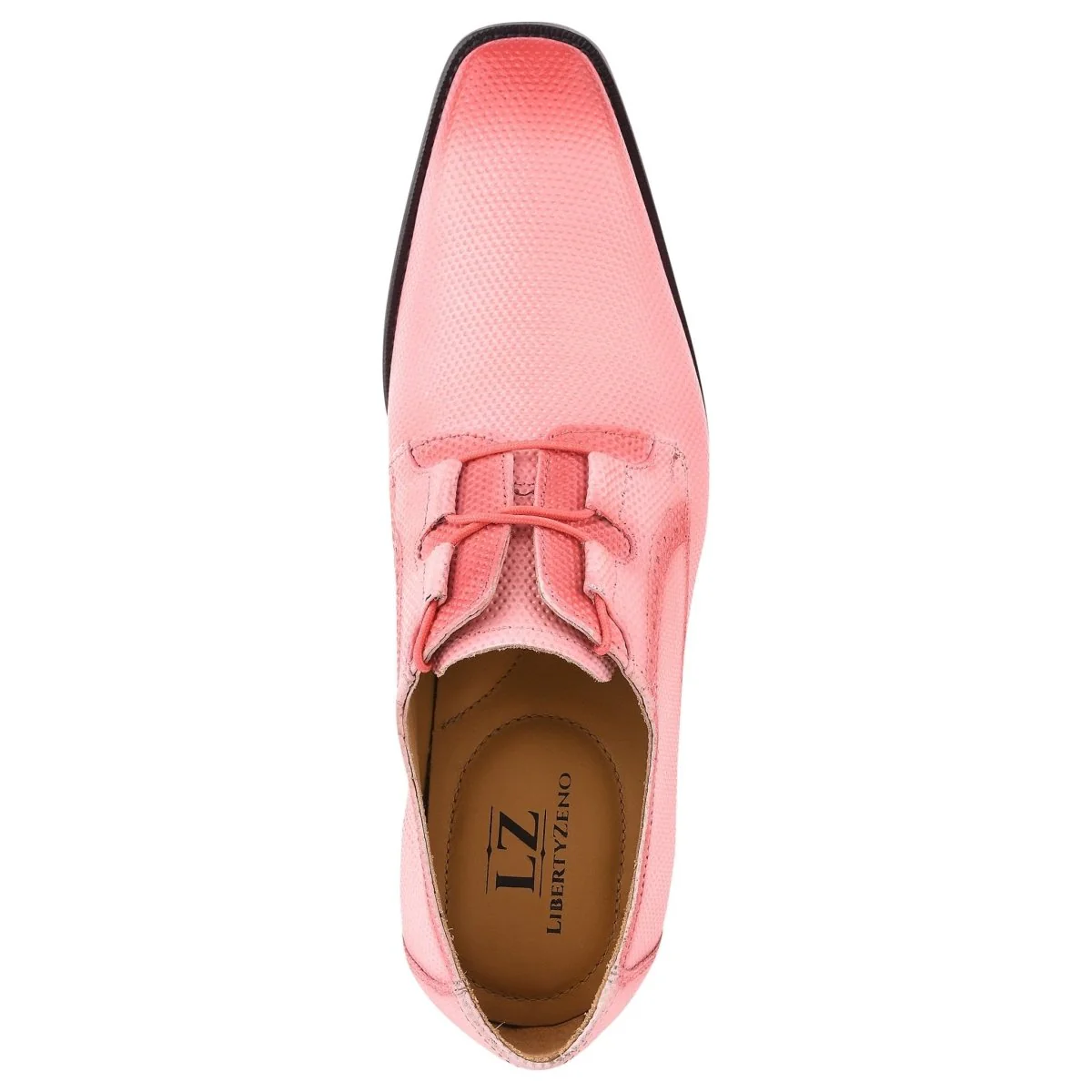 Liberty Zeno Blacktown Genuine Leather Oxford Style Lace-Up Dress Shoes For Men - Image 60