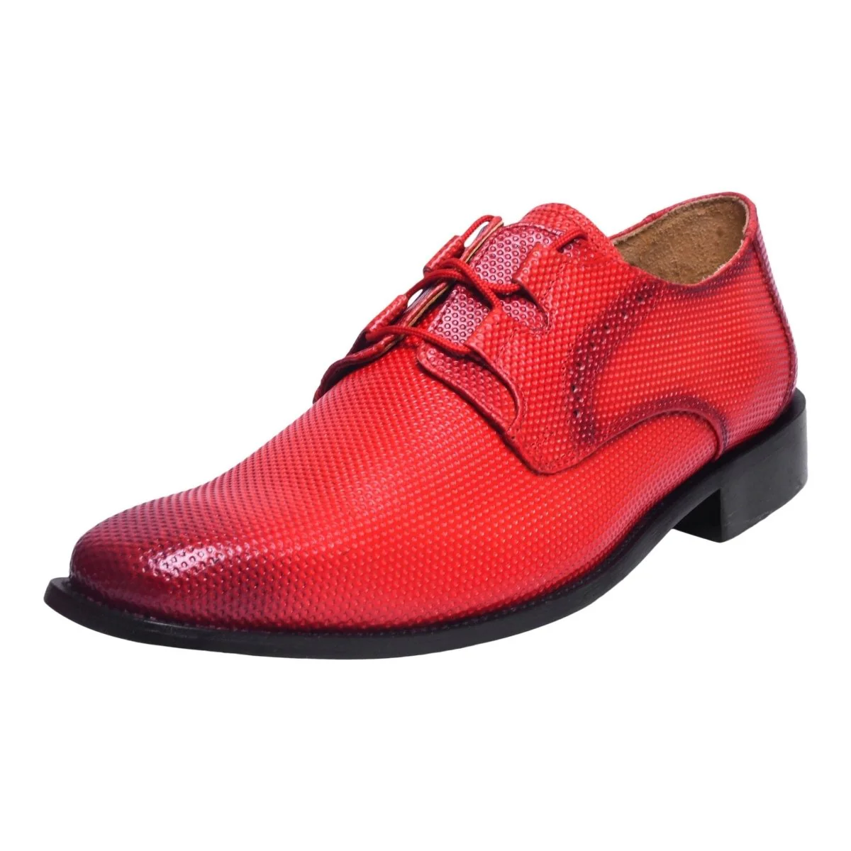 Liberty Zeno Blacktown Genuine Leather Oxford Style Lace-Up Dress Shoes For Men - Image 63