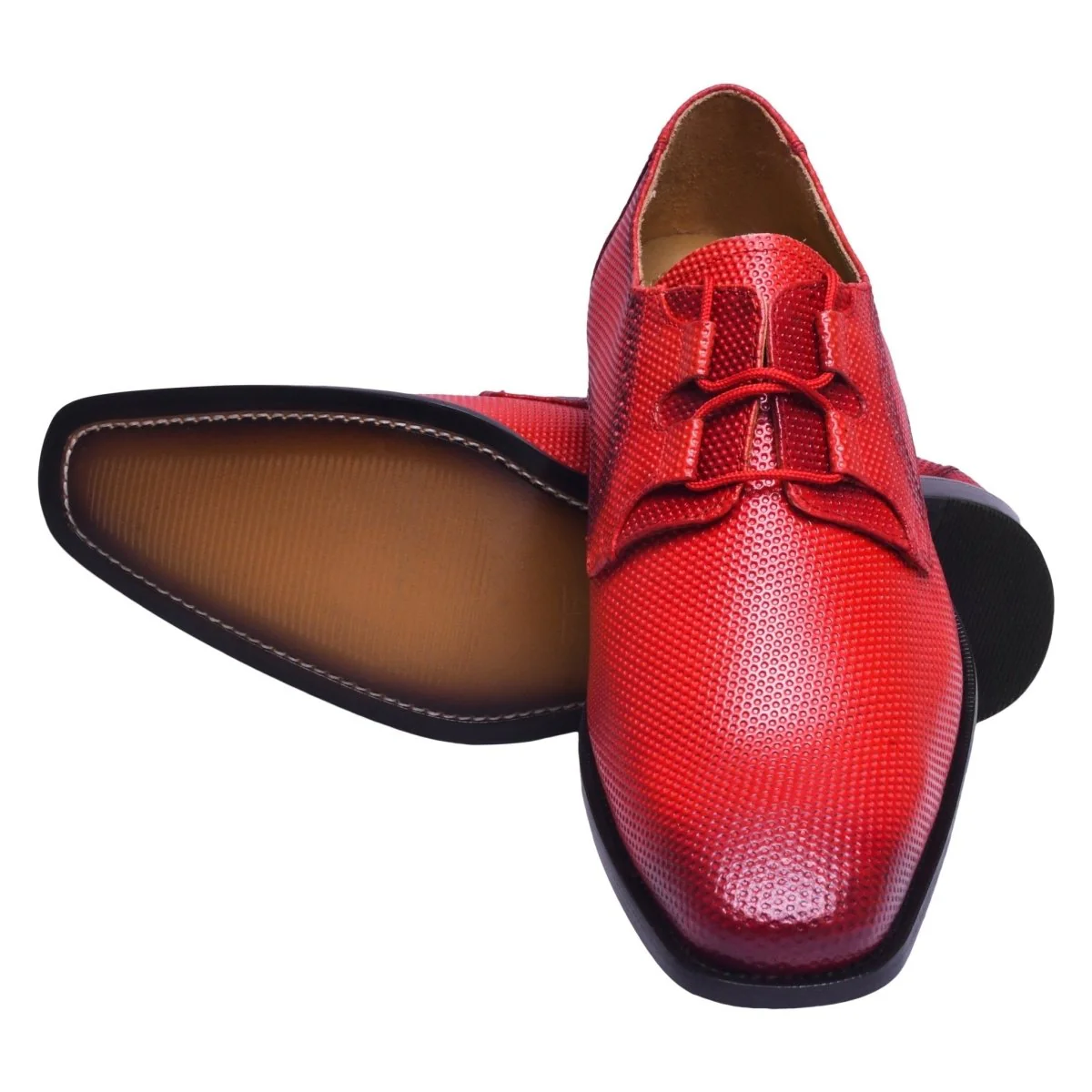 Liberty Zeno Blacktown Genuine Leather Oxford Style Lace-Up Dress Shoes For Men - Image 64