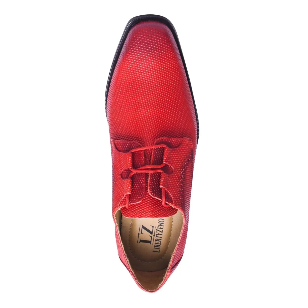 Liberty Zeno Blacktown Genuine Leather Oxford Style Lace-Up Dress Shoes For Men - Image 68