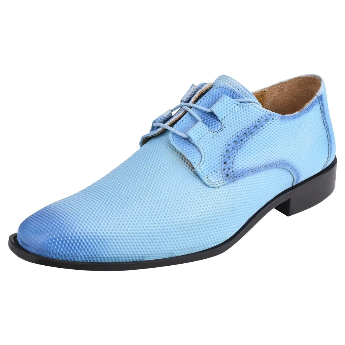 Liberty Zeno Blacktown Genuine Leather Oxford Style Lace-Up Dress Shoes For Men - Image 8