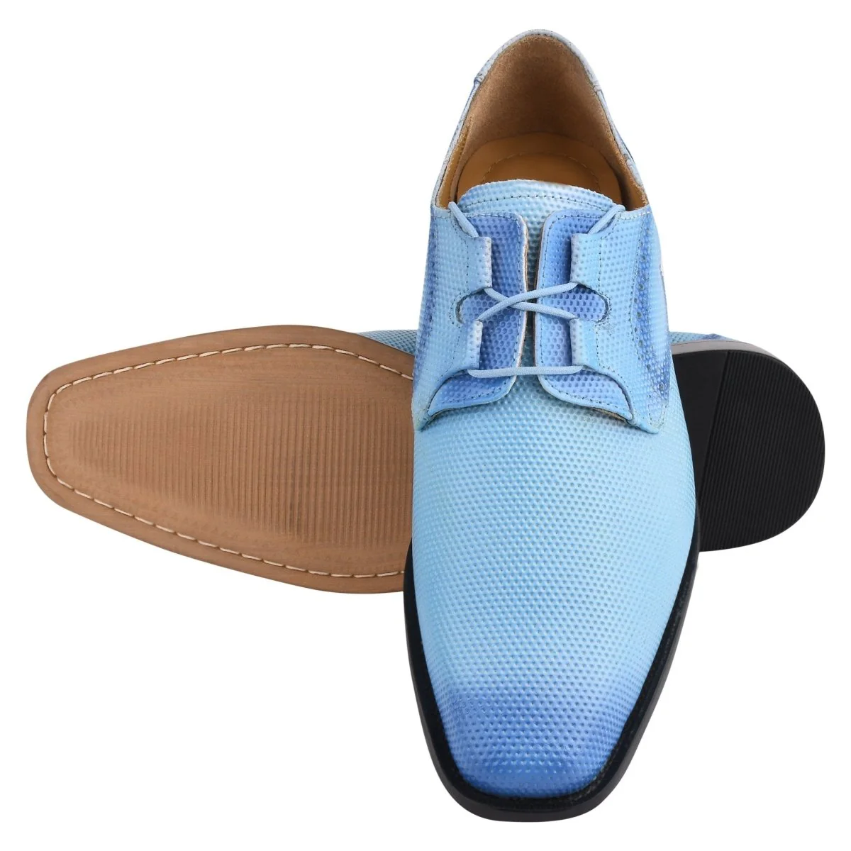 Liberty Zeno Blacktown Genuine Leather Oxford Style Lace-Up Dress Shoes For Men - Image 9