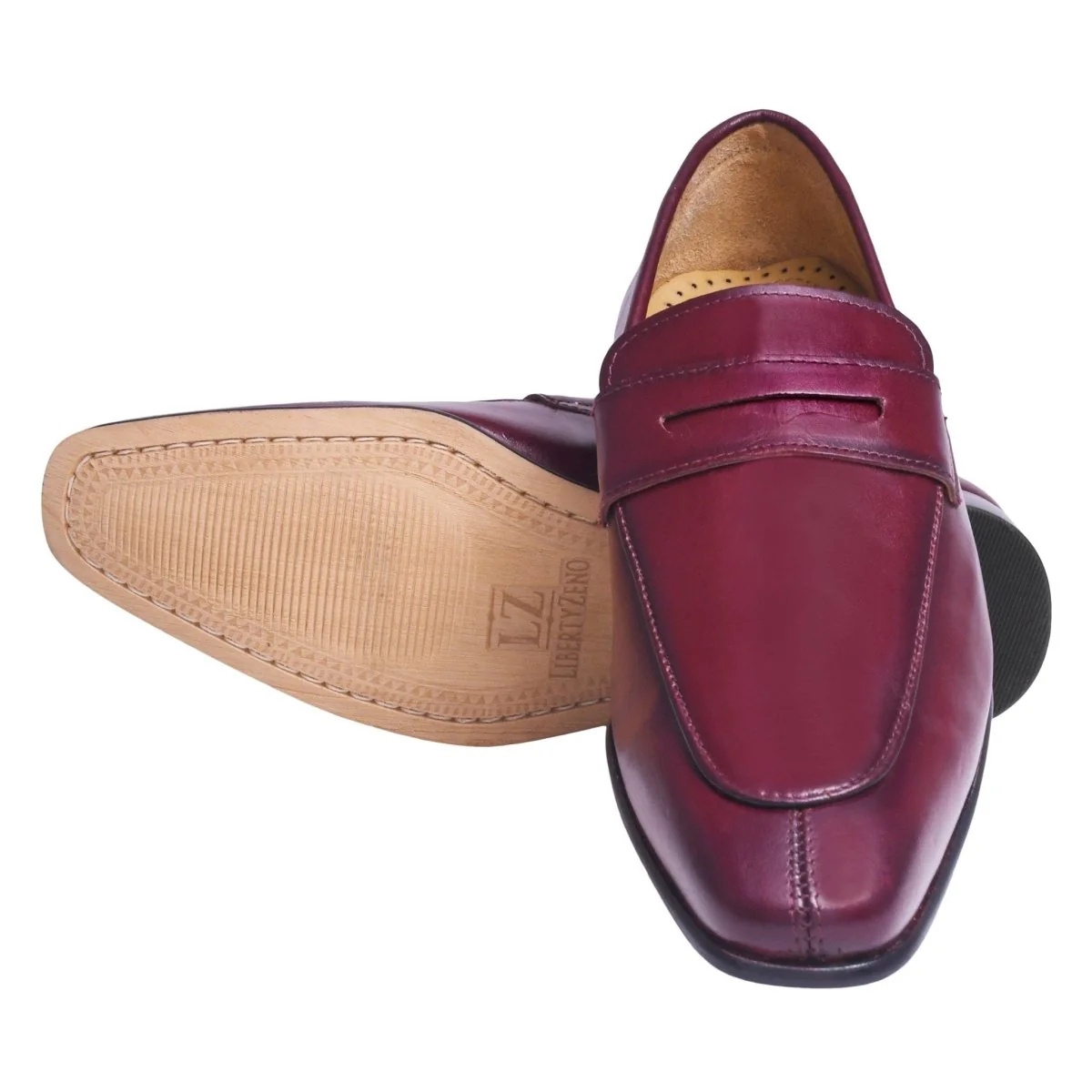 Liberty Zeno Charles Handmade Leather Slip-On Men Loafer Shoes - Image 2