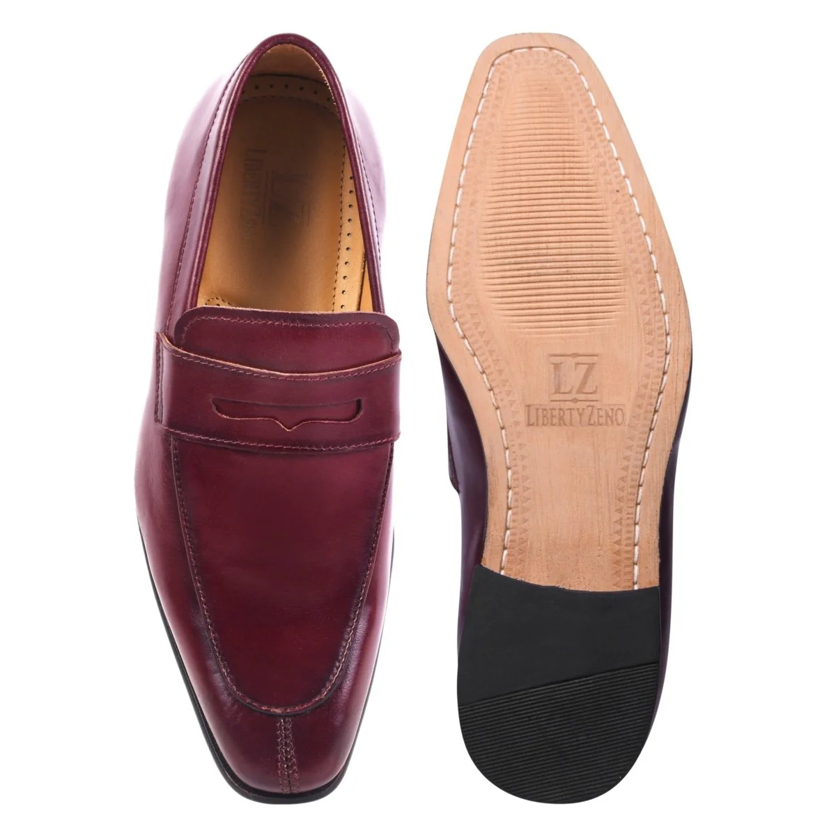 Liberty Zeno Charles Handmade Leather Slip-On Men Loafer Shoes - Image 6