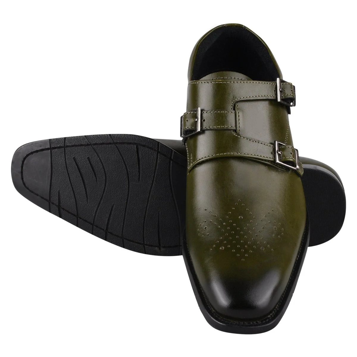 Liberty Zeno Chatswood Leather Oxford Style Monk Straps - Image 16