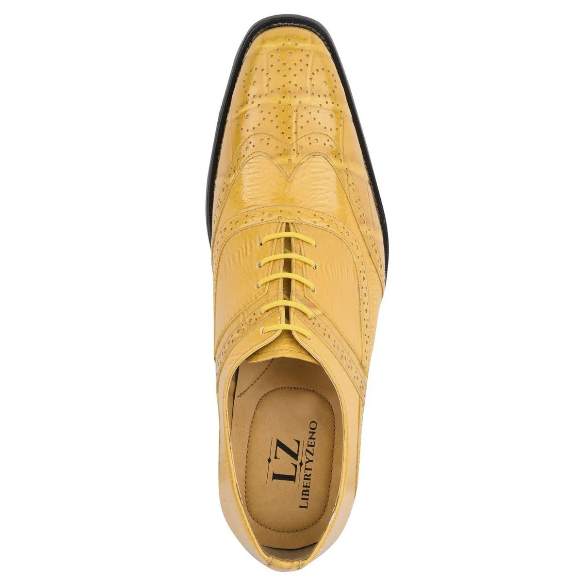 Liberty Zeno Dallas Genuine Leather Oxford Style Brogue Dress Shoes - Image 11